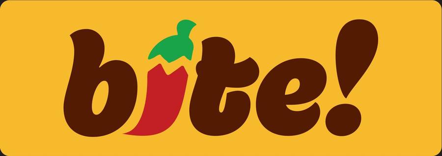 bite! Logo mit Chili als Punkt über dem i