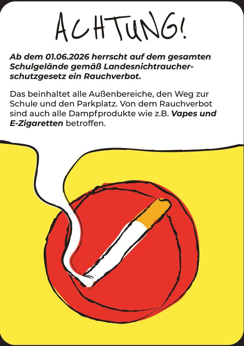 Plakat Achtung, Rauchverbot