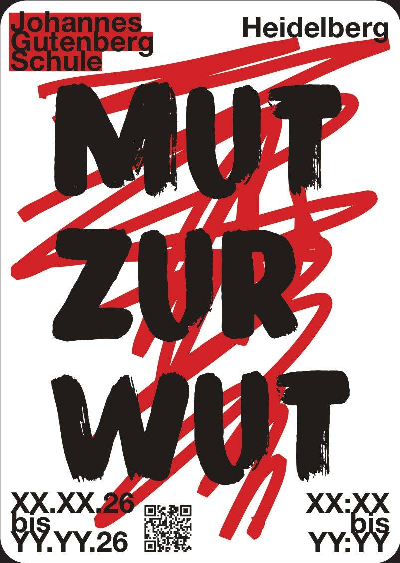 Plakat Mut zur Wut